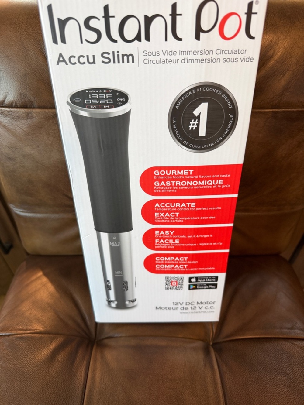 Instant Pot Accu Slim Sous Vide Immersion Circulator - Black & Silver